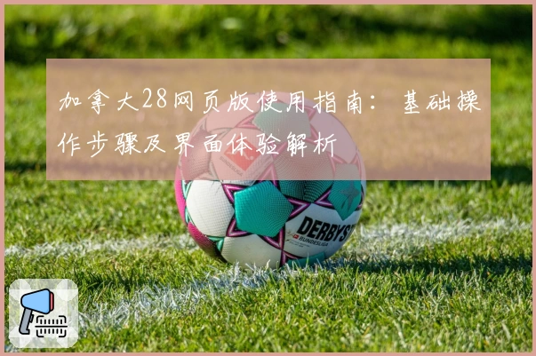 加拿大28网页版使用指南：基础操作步骤及界面体验解析